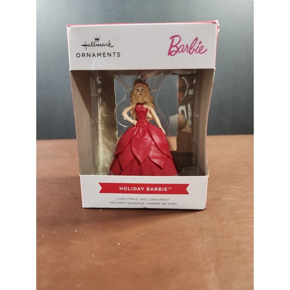 Hallmark 2022 Mattel Holiday Barbie Christmas Tree Ornament.